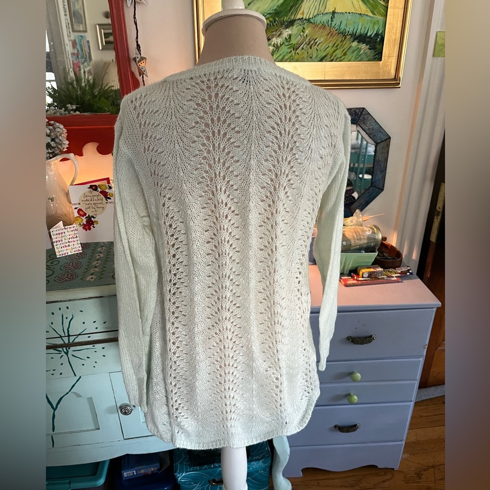 Premise Studio Soft Open Weave Pullover Sweater L… - image 3